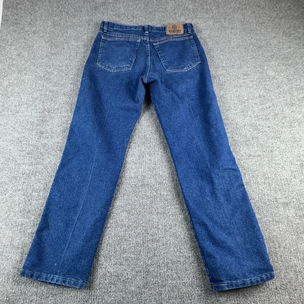 Wrangler Jeans Mens 32x30 Blue‎ Medium Wash Regular Fit Straight Denim 85900DW